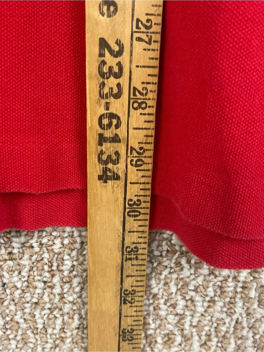 Vintage Polo Ralph Lauren Rugby Shirt 2XLT Short Sleeve Red Snap Collar 90s 387